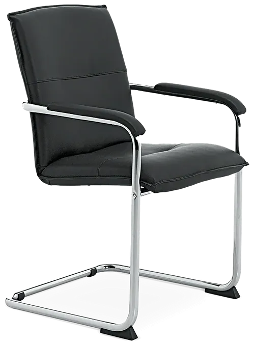 Design-Freischwinger (Leder)