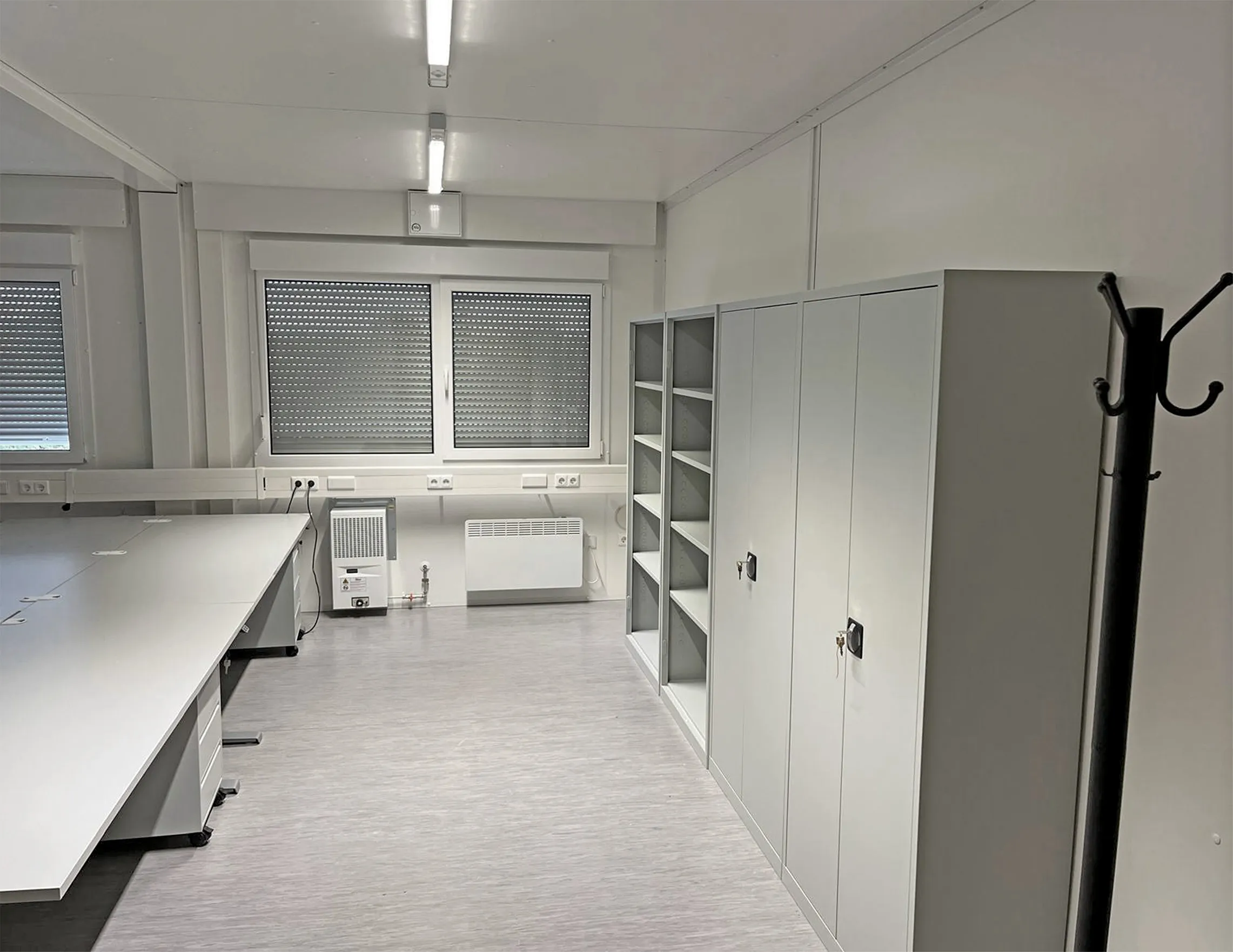 Containerausstattung für eine Großbaustelle in München