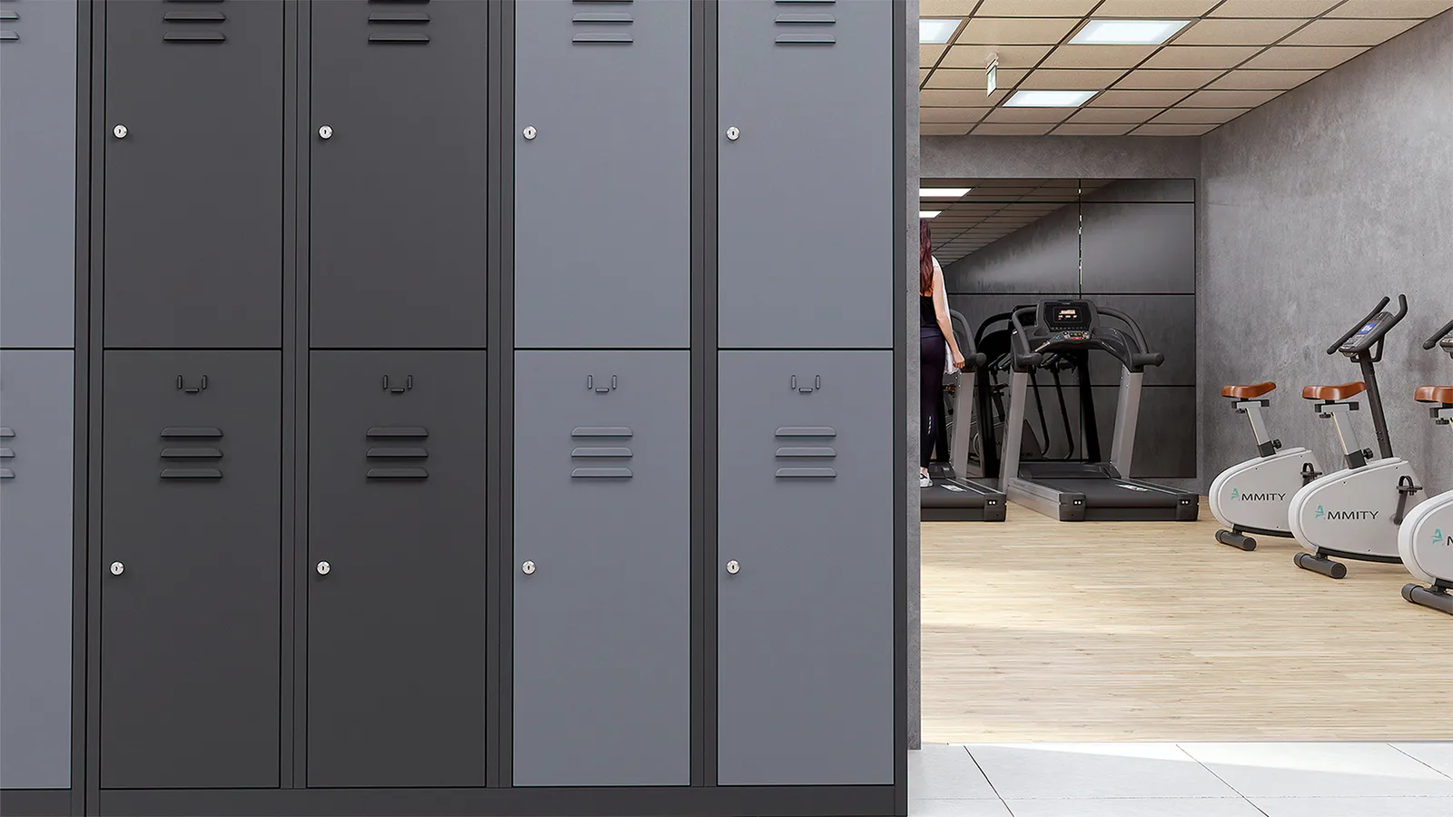 Garderobenschrank aus Stahl – Bild 2