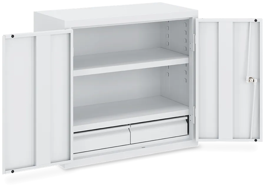 Breit – 2 Fachböden & 2 Schubladen