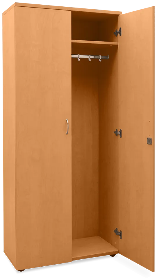 Holz-Kleiderschrank (2-türig)