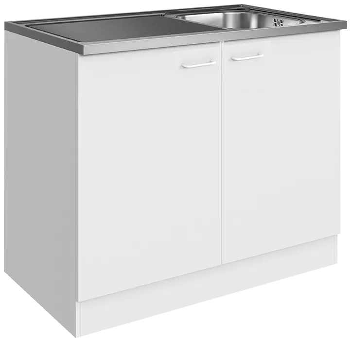 Spülenschrank mit Edelstahlspüle