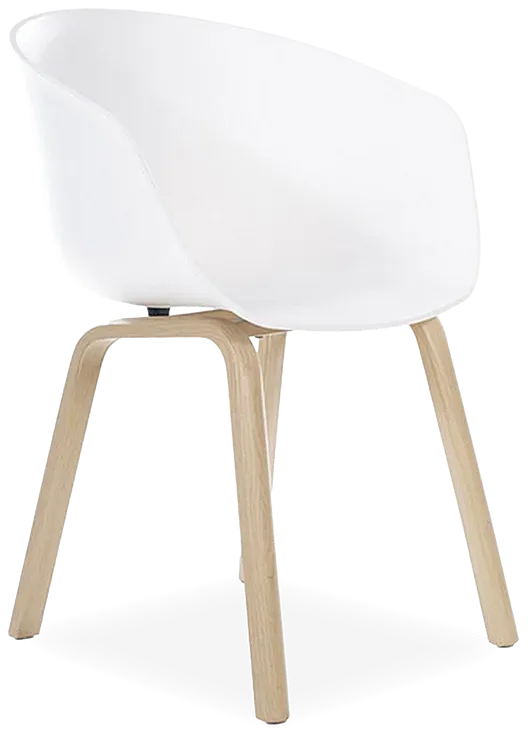 Design-Stuhl Eichenoptik