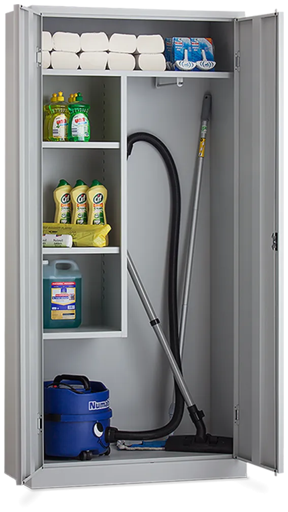 Putzmittelschrank aus Stahl