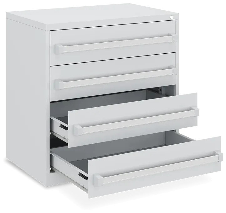 Schubladenschrank mit Metallgriffen (800 mm)