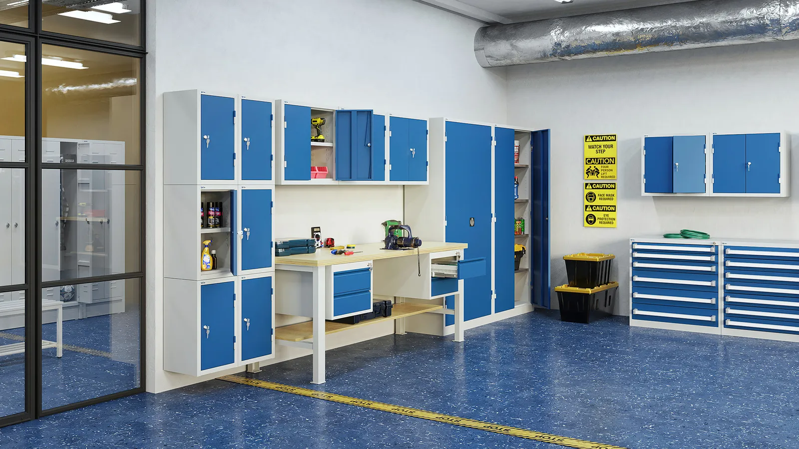 Schubladenschrank aus Stahl – Bild 3