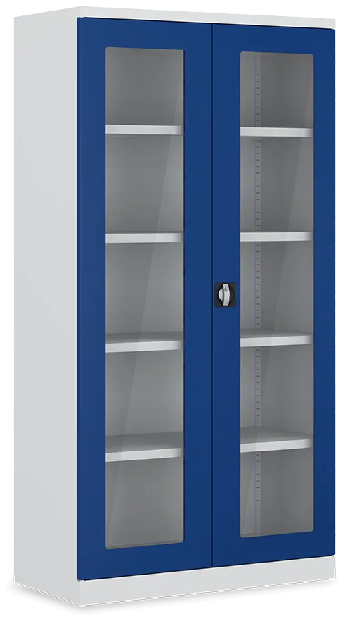 Schwerlastschrank mit Sichtfenster