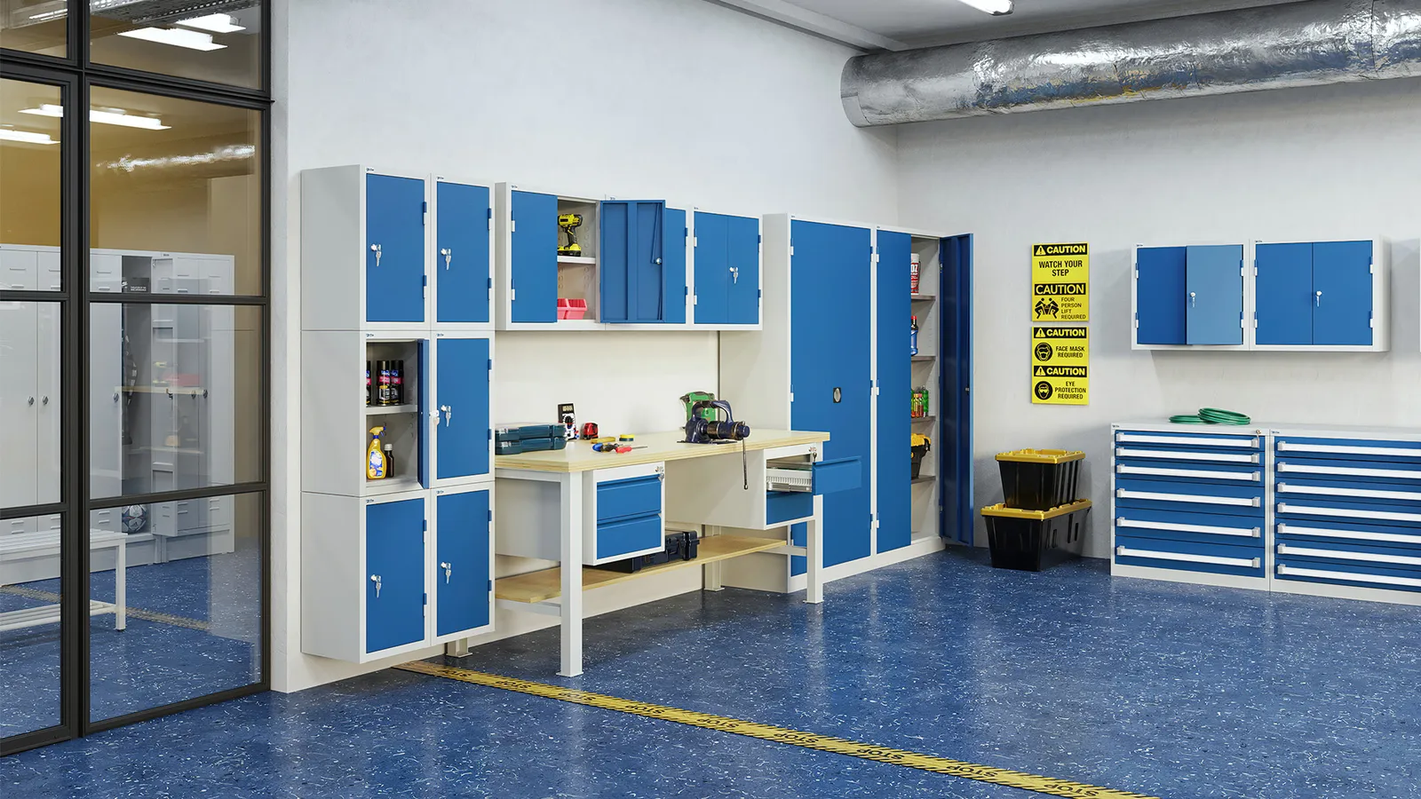 Schwerlastschrank aus Stahl – Bild 1