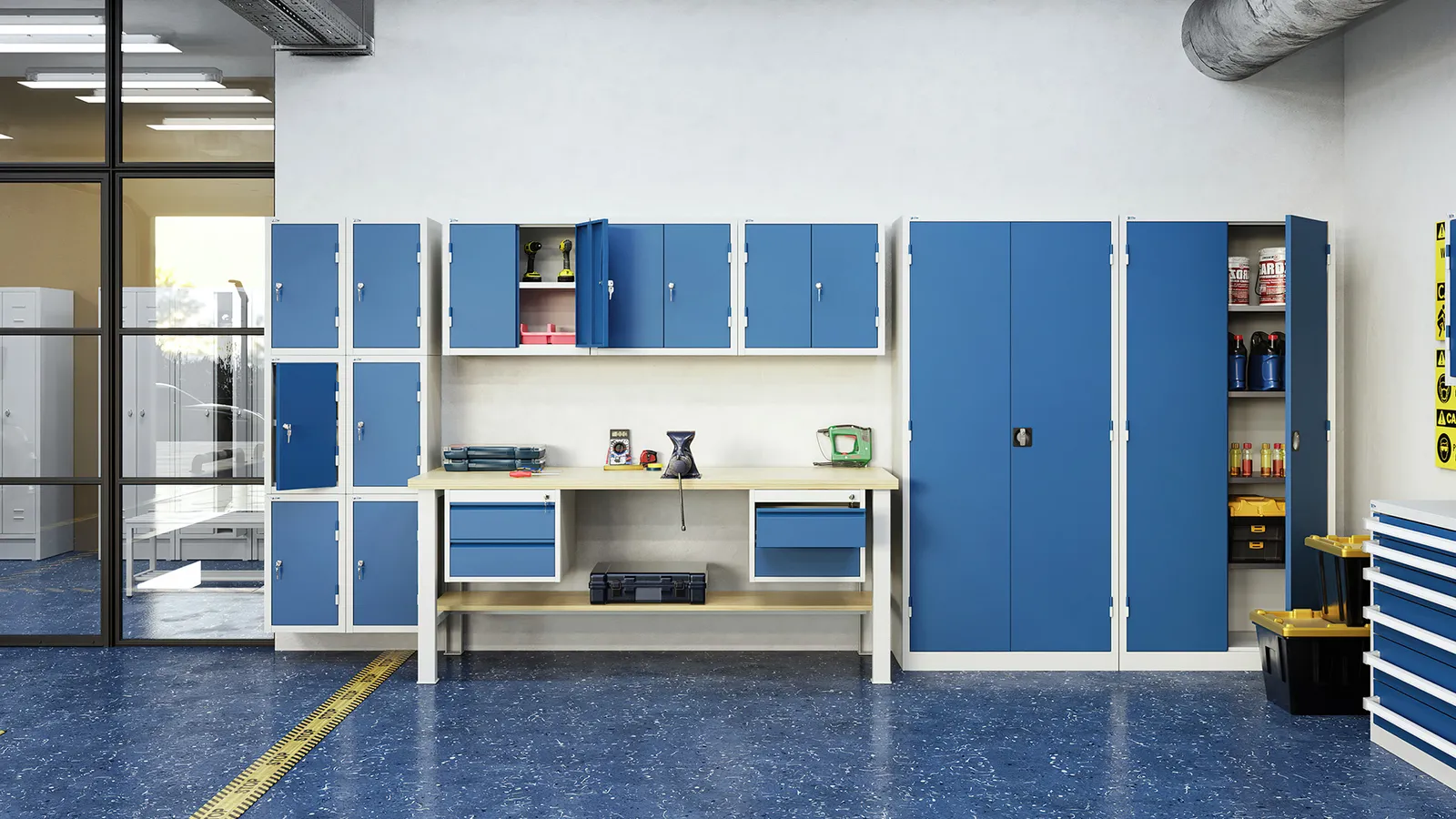 Schwerlastschrank aus Stahl – Bild 3