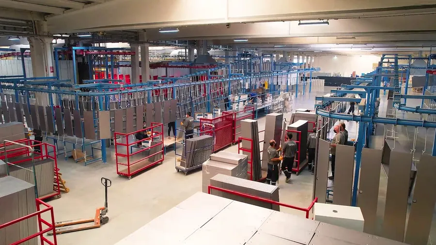 Produktion von Stahlmöbeln innerhalb der Ceha-Gruppe