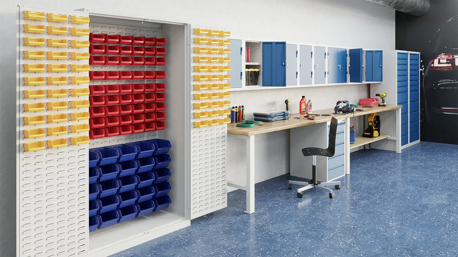 Werkbank aus Stahl – Bild 4