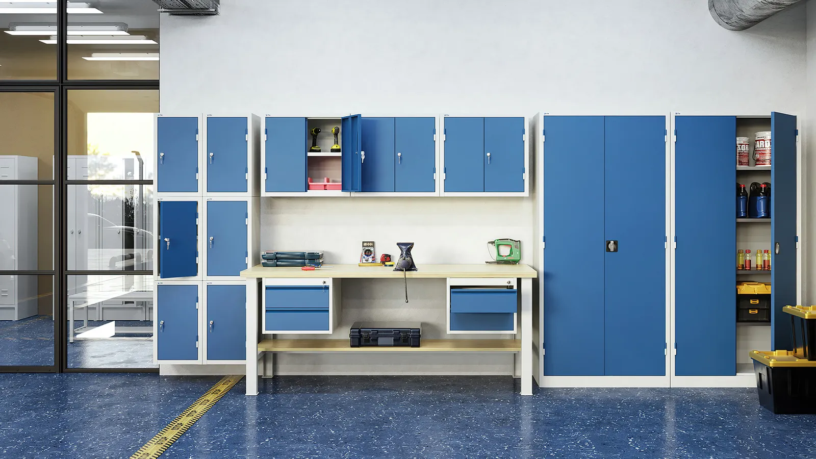 Werkstattschrank aus Stahl – Bild 2